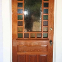 Victorian reproduction exterior door in sapele