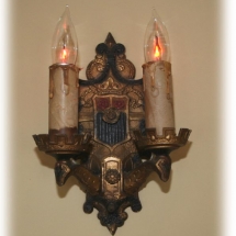 The Coat of Arms House living room sconces