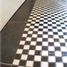 The Dragonfly House bathroom tile