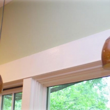 The Dragonfly House kitchen pendent lights
