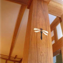 The Dragonfly House living room  column