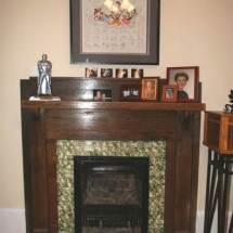 The Maple Leaf House bedroom fireplace