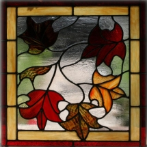 The Maple Leaf House porch stained glass