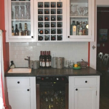 The Maple Leaf House kitchen wine rack