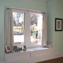 The Maple Leaf House master bedroom window seat