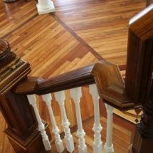 The Octagon House banisters