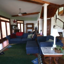 The Octagon House living room