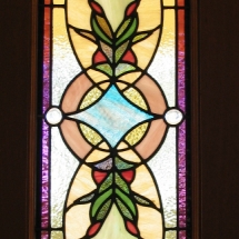 The Octagon House -custom sidelights and stained glass
