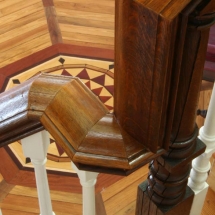 The Octagon House banisters