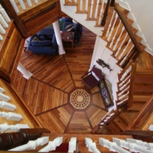 The Octagon House - catwalk and judges paneling